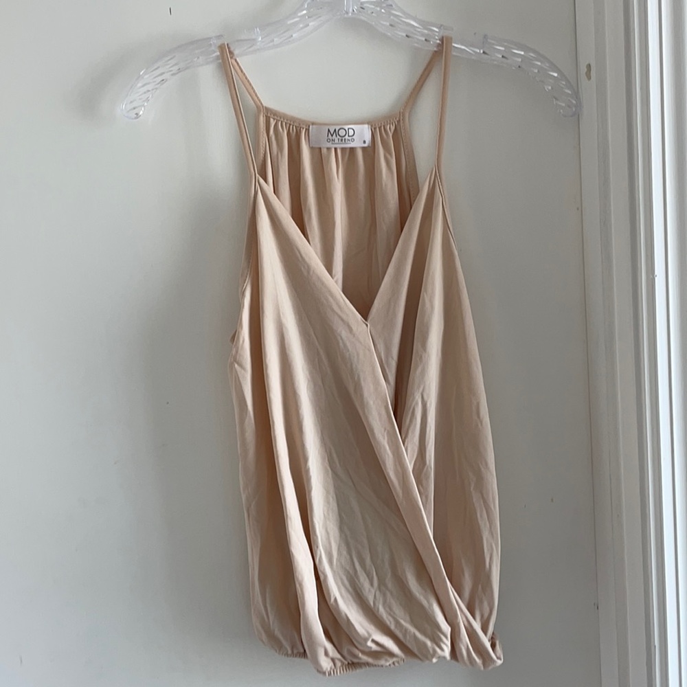 MOD cross top with scrunch waist